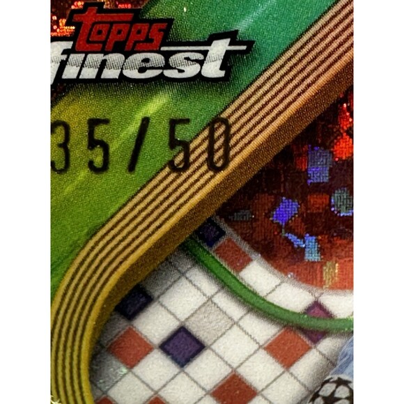 2024-25 Topps Finest Uefa CC Justin Oboavwoduo #112 Rose Gold Mini Diamond /50 - Picture 4 of 10